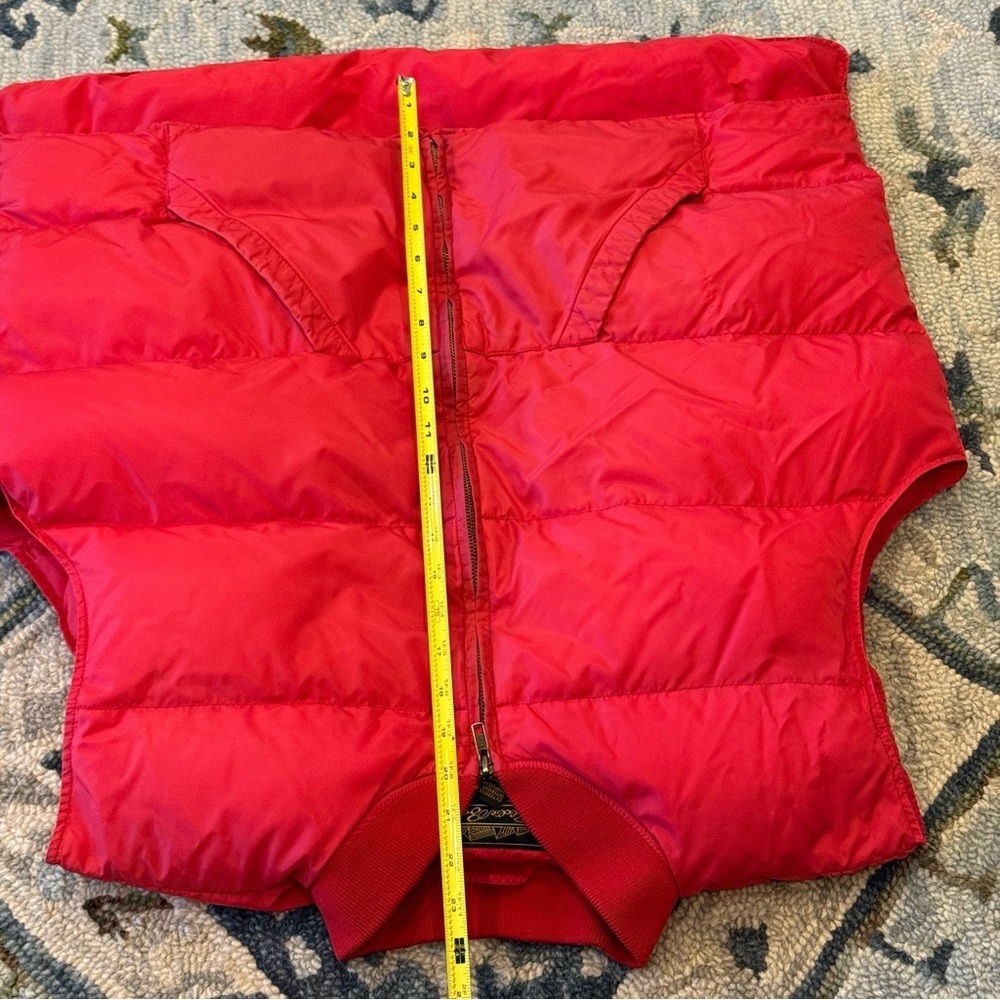 Eddie Bauer Vintage Retro Red Goose Down Vest Mens XXL - Picture 9 of 13